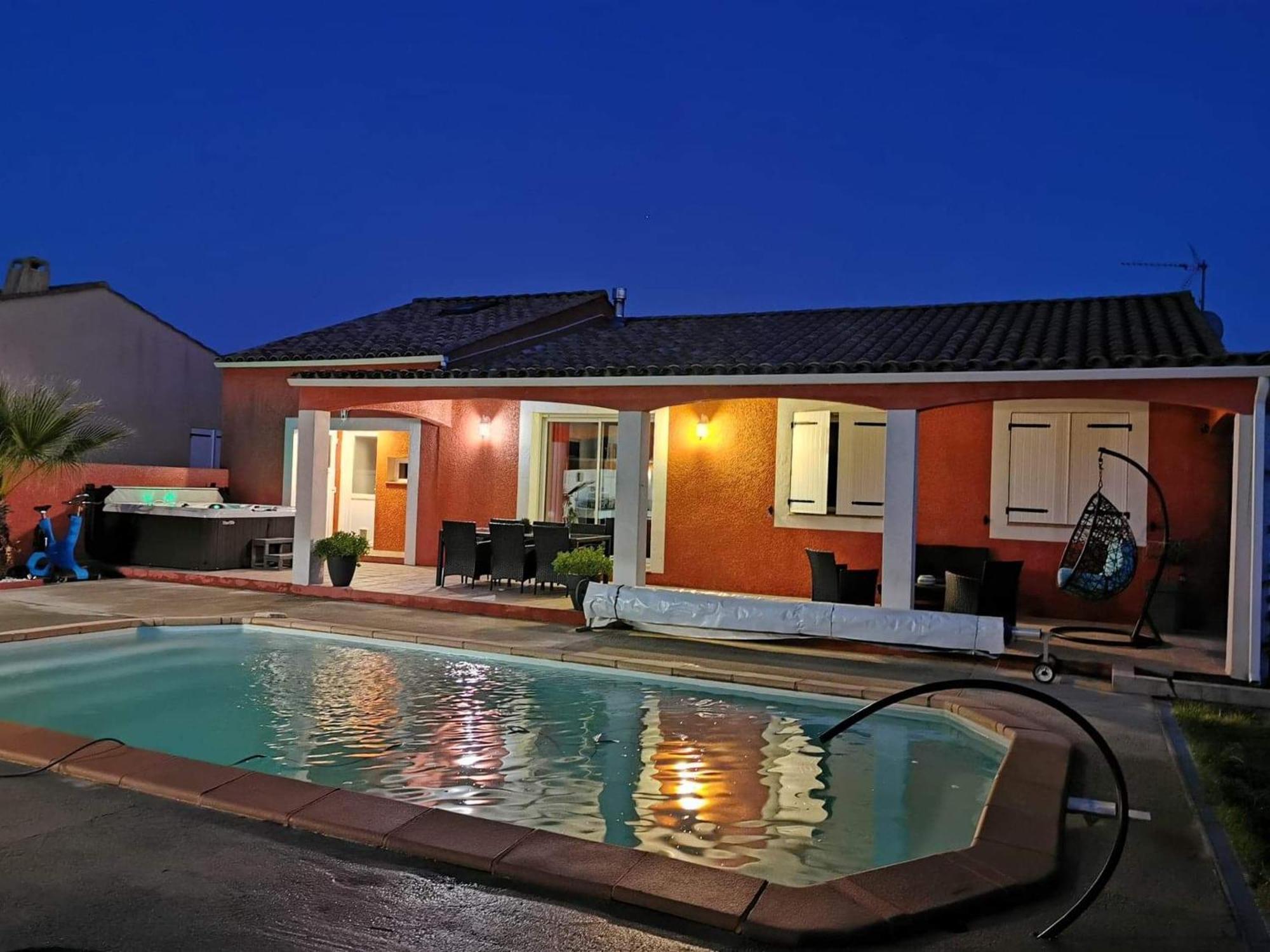 Villa de 3 chambres avec piscine privee jacuzzi et jardin clos a Carcassonne Esterno foto